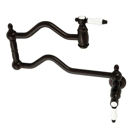 Kingston Brass KS2105BPL Bel Air Wall Mount Pot Filler, Oil Rubbed Bronze KS2105BPL